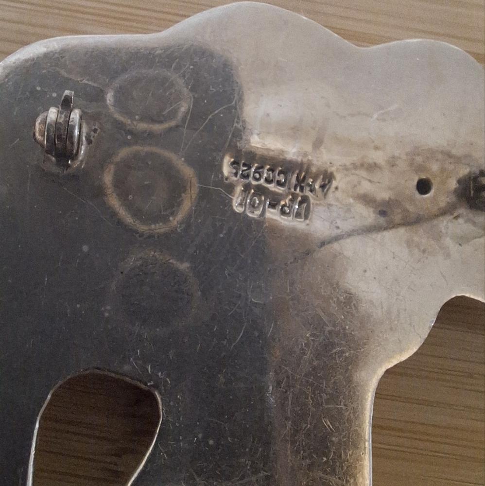 Sterling Silver Elephant Brooch - Picture 4 of 4